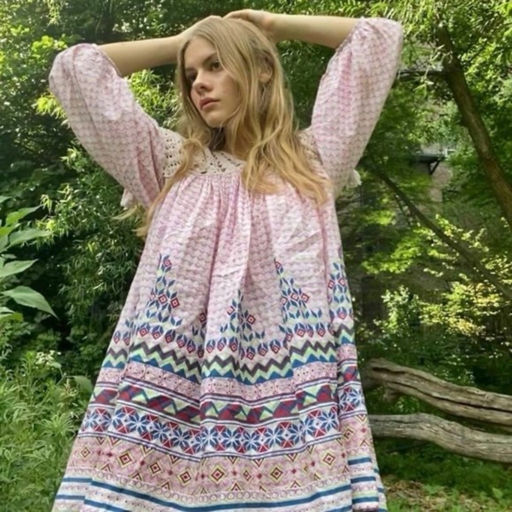 Urban Outfitters Little Lies crochet mini dress